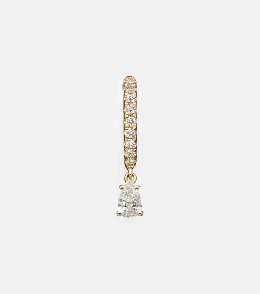 Anita Ko 18kt gold single earring with diamonds