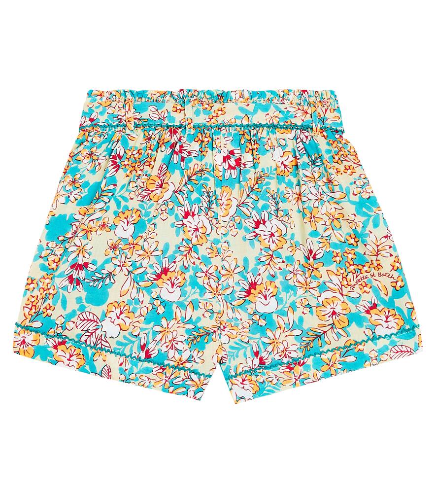 Shop Poupette St Barth Rachel Floral Shorts In Green