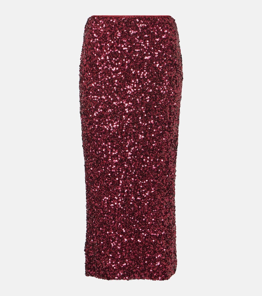 Sequined midi skirt