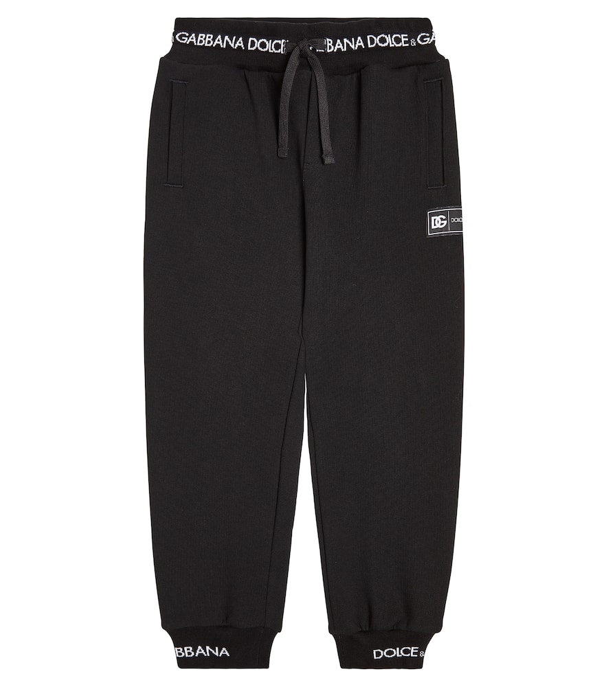 Dolce & Gabbana Kids Logo cotton jersey sweatpants
