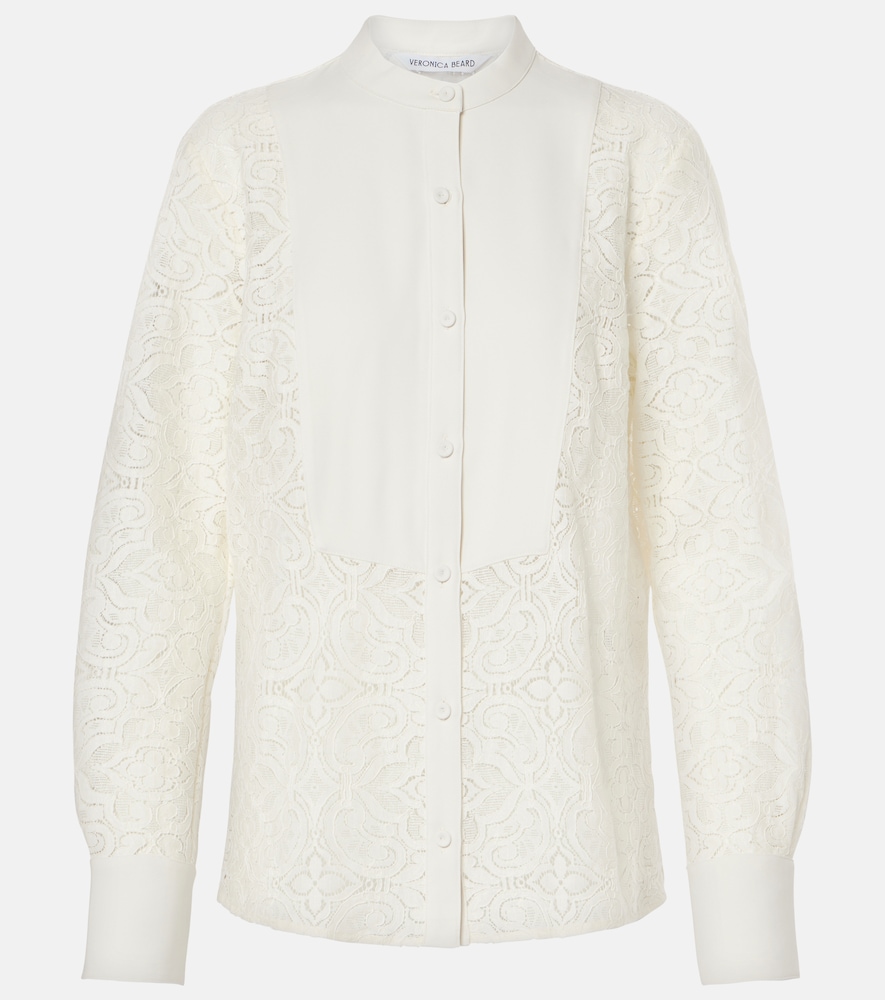 Veronica Beard Women's White Naya Embroidered Shirt UK Size 8 - Mytheresa
