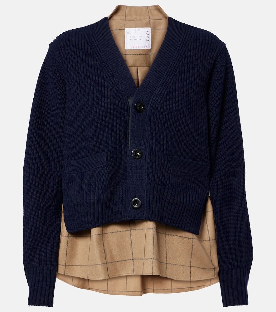 Sacai Cardigan en laine mlange 796 €