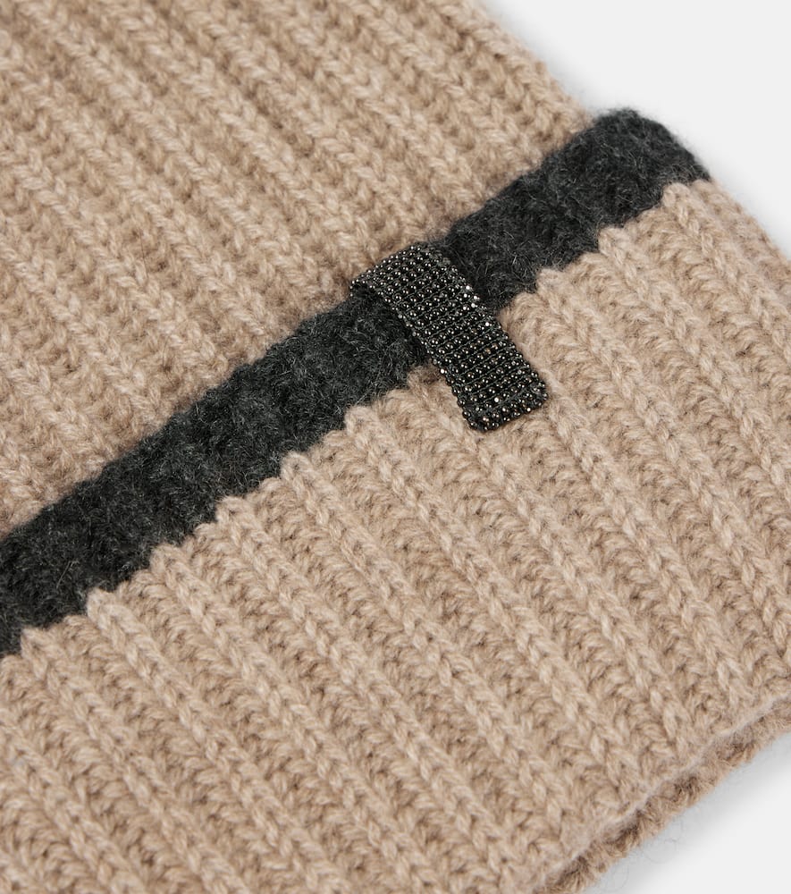 Brunello Cucinelli Cashmere Beanie In Beige