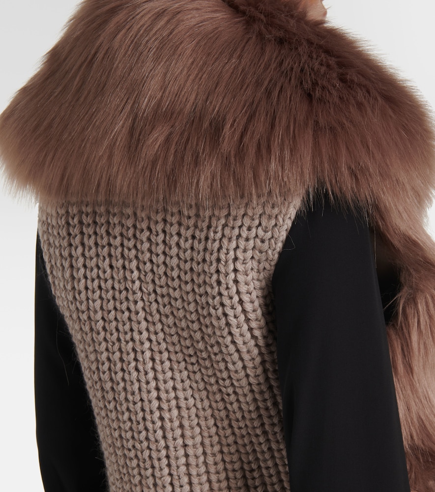 Givenchy Givenchy Weste Aus Faux Fur 