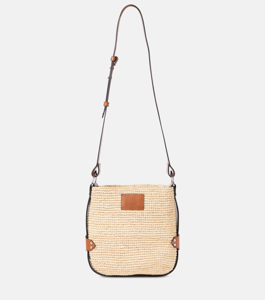 Isabel Marant Bayia Mini raffia shoulder bag