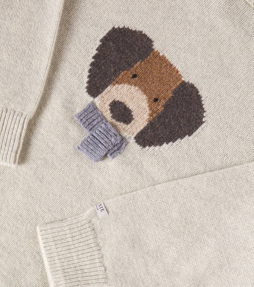 Donsje Denn Wool Sweater In Arctic Ivory Melange