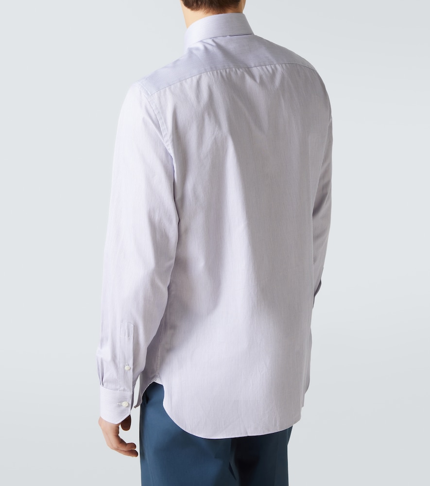  Zegna Zegna Camisa De Algodón A Rayas 