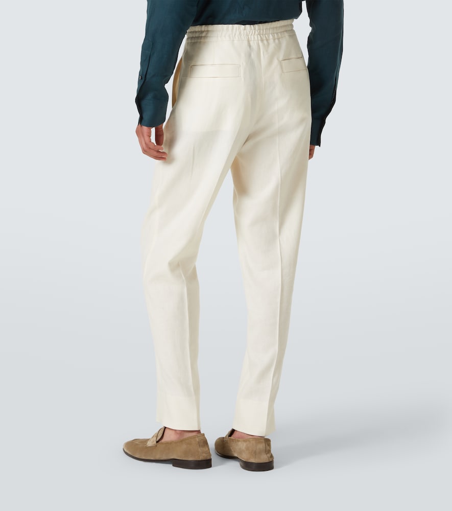  Zegna Zegna Gerade Hose Aus Leinen 