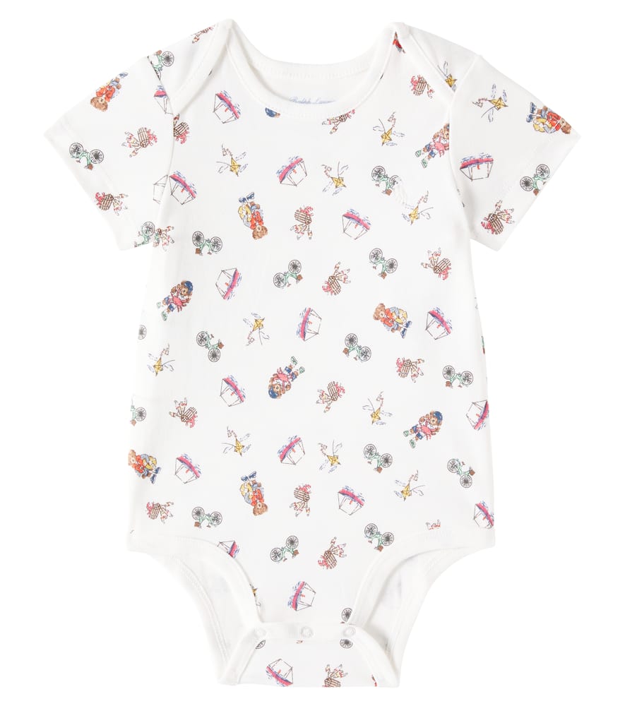 Polo Ralph Lauren Baby Set Of 2 Printed Cotton Bodysuits In Multicoloured