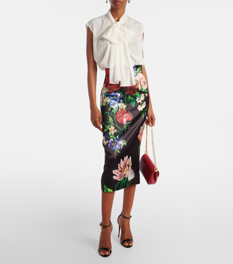  Dolce&gabbana Dolce&gabbana Top Aus Einem Seidengemisch 