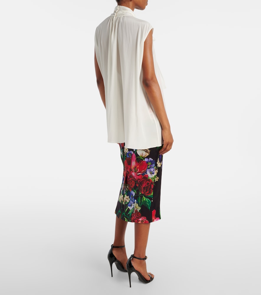  Dolce&gabbana Dolce&gabbana Top Aus Einem Seidengemisch 