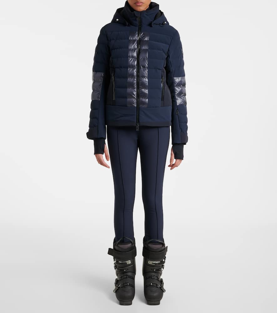 Toni Sailer Theodora Belted Stirrup Ski Pants In Blue