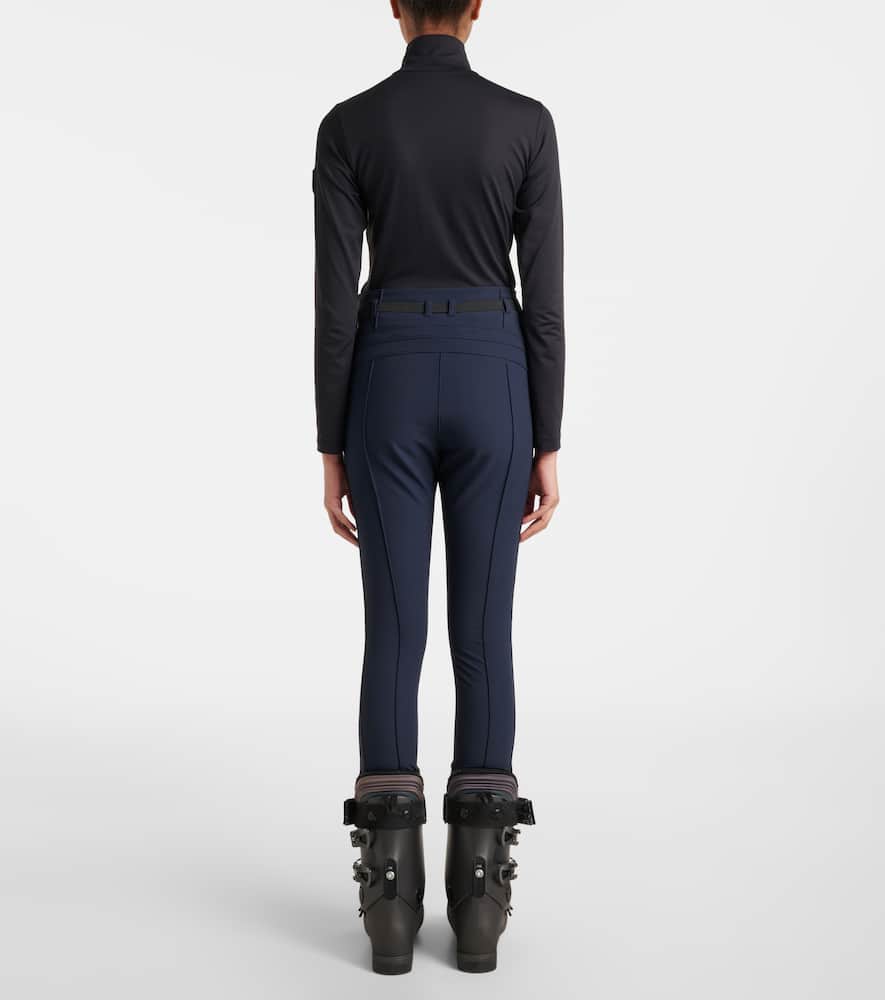 Toni Sailer Theodora Belted Stirrup Ski Pants In Blue