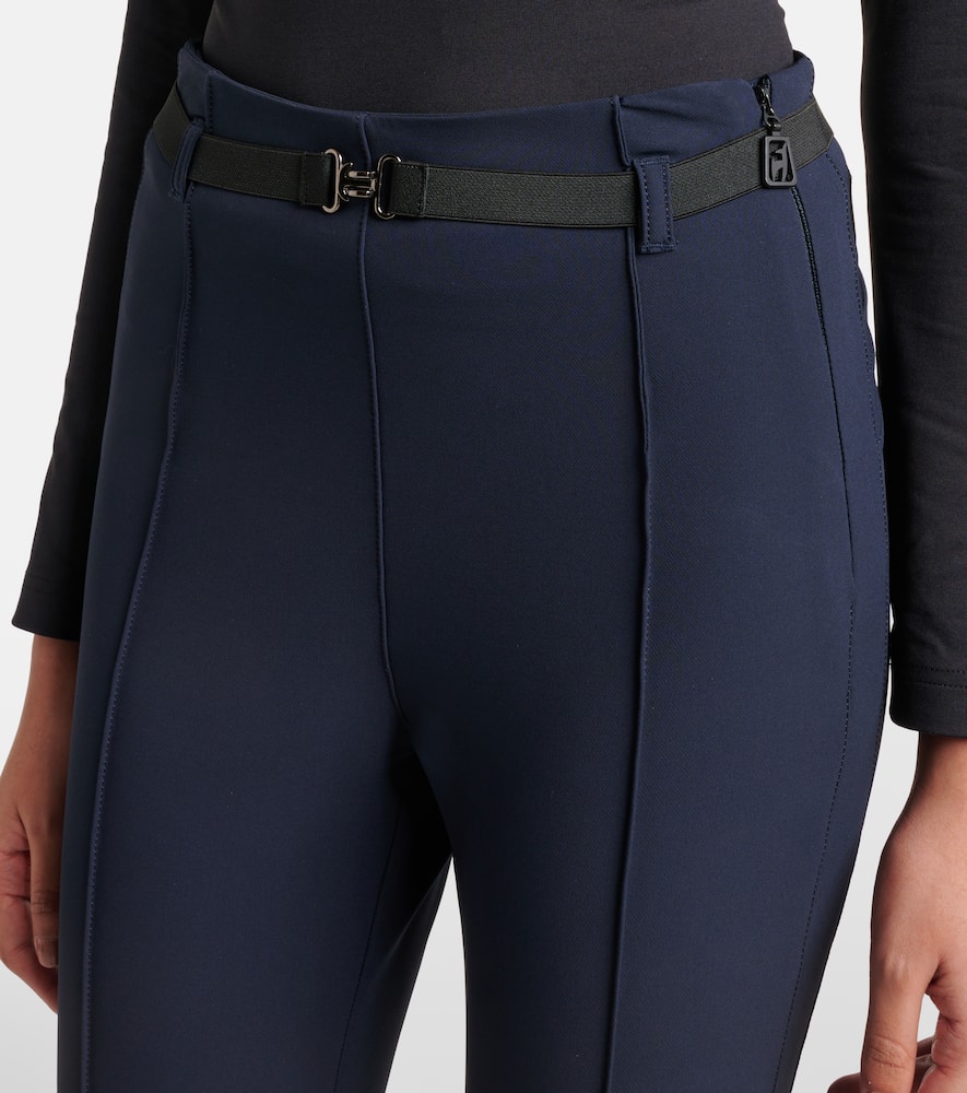 Toni Sailer Theodora Belted Stirrup Ski Pants In Blue
