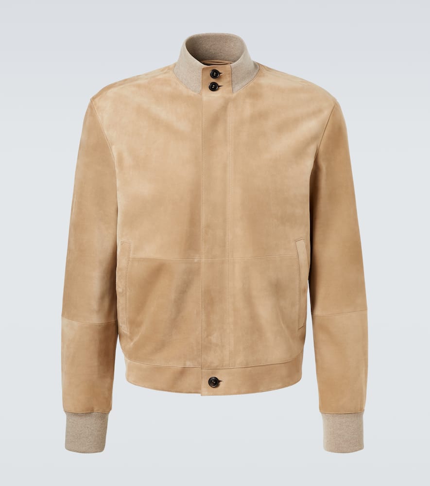 Zegna Suede Blouson In Brown