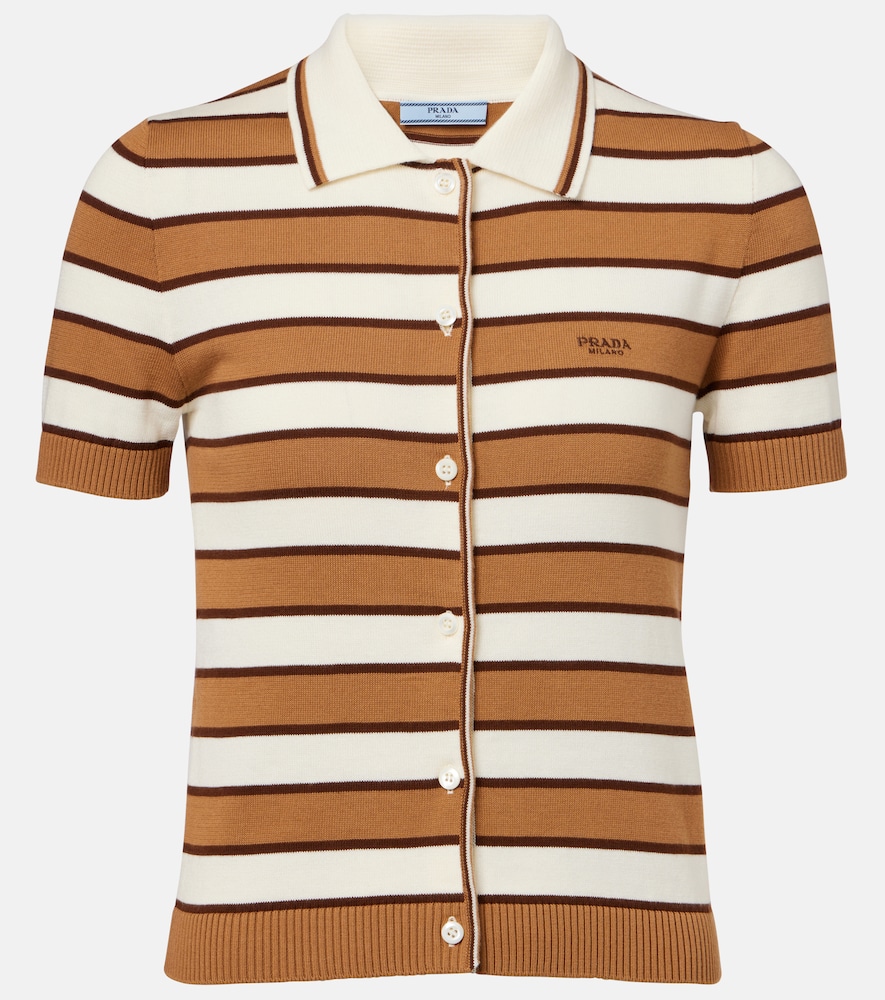 Prada Striped cotton top