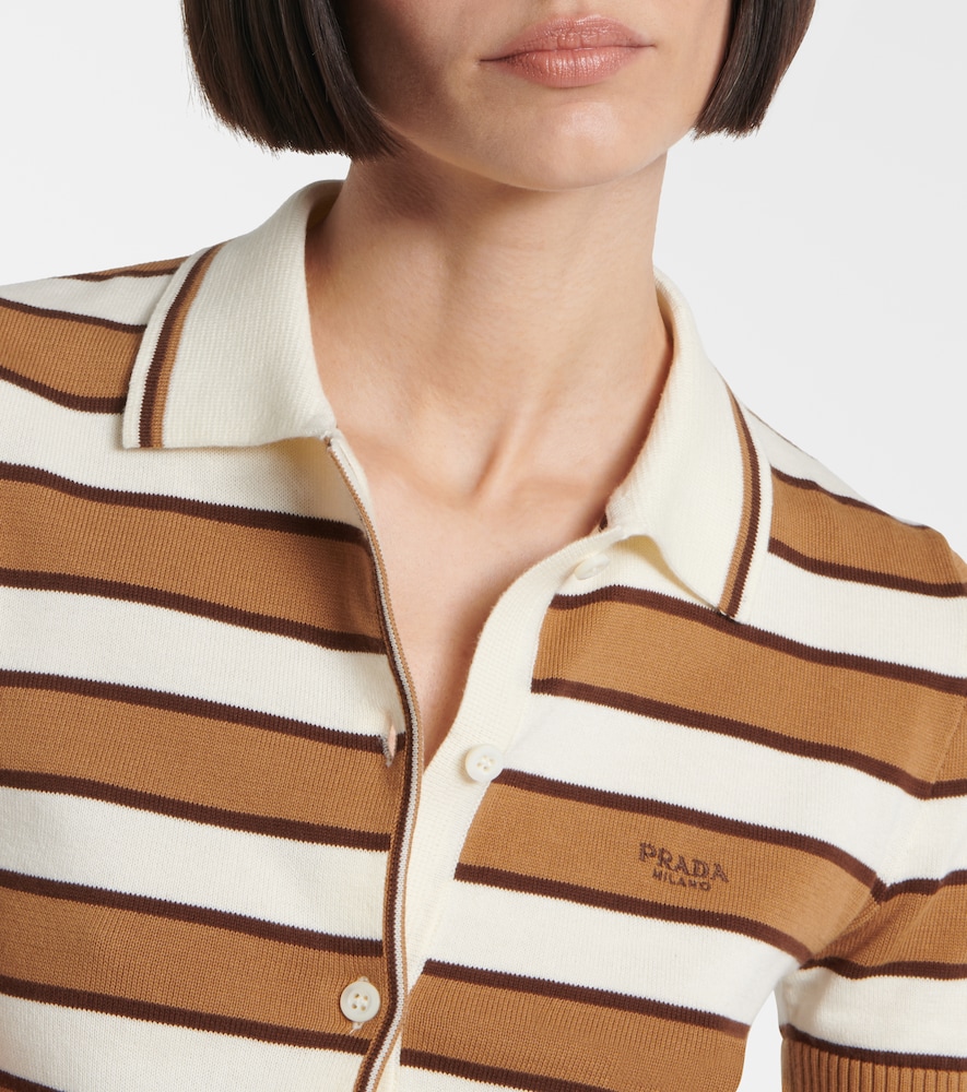  Prada Prada Striped Cotton Top 