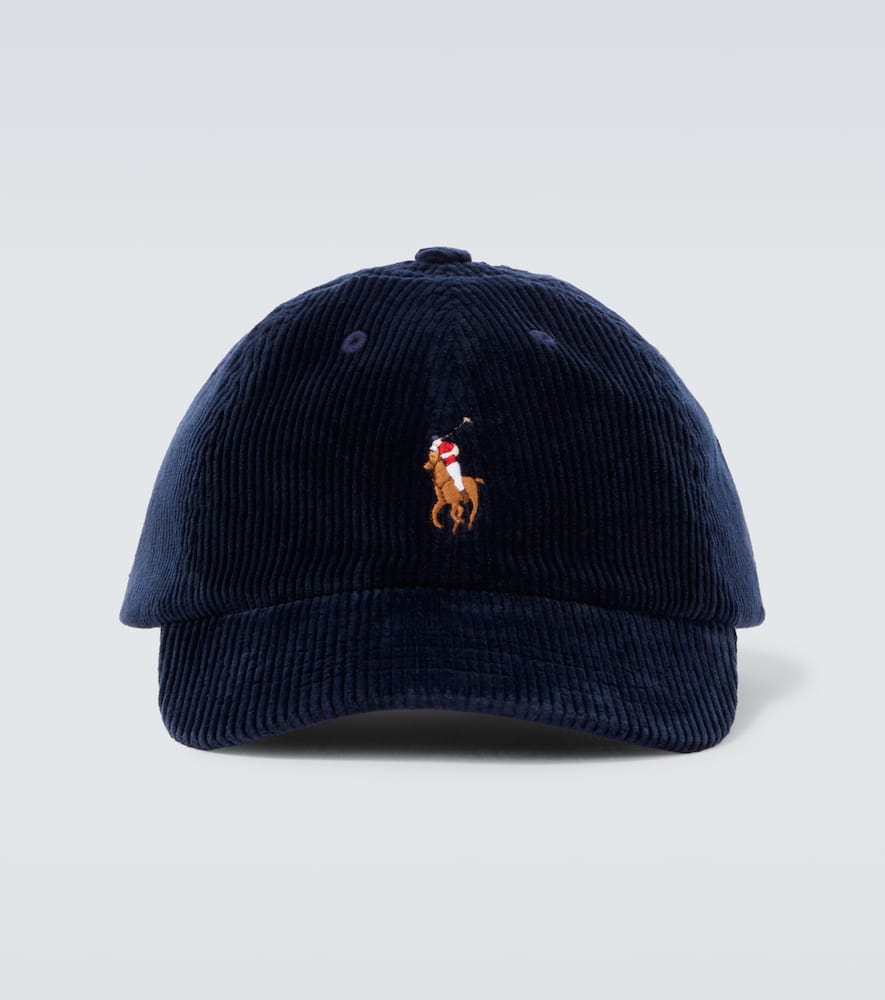 Polo Ralph Lauren Cotton Corduroy Baseball Cap In Blue