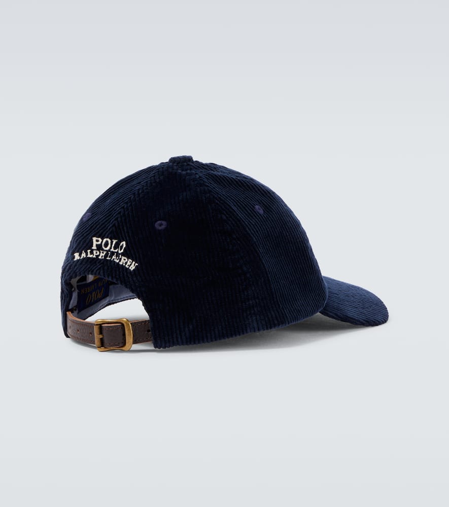 Polo Ralph Lauren Cotton Corduroy Baseball Cap In Blue