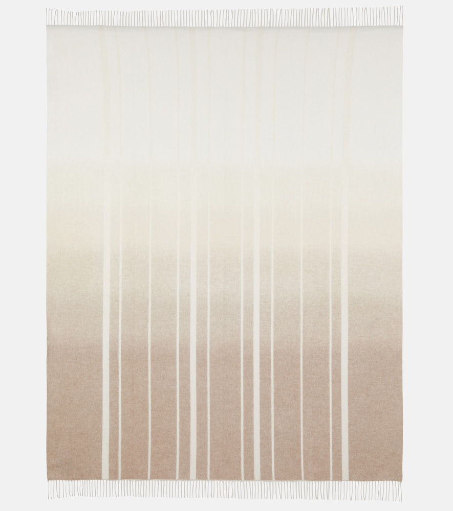 Loro Piana Dégradé striped cashmere throw