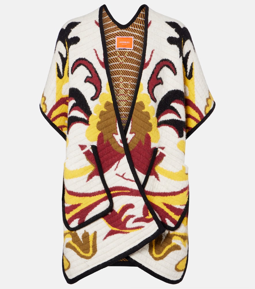 La Doublej In My Power Patterned Cape In Multi