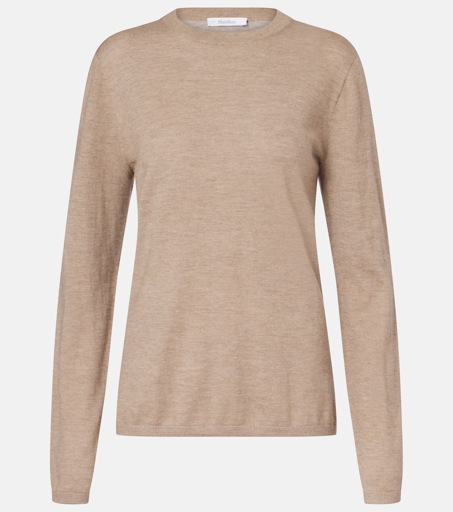 Max Mara Marica Long-sleeve Sweater In Neutral