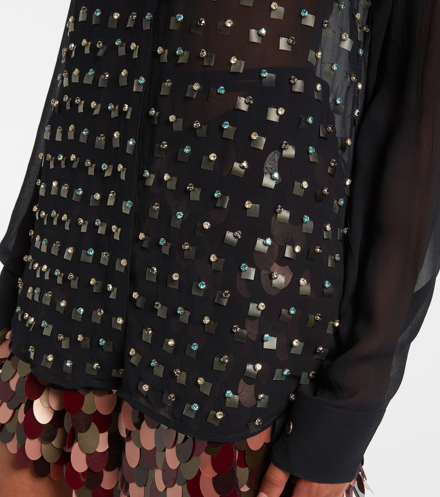  Dries Van Noten Dries Van Noten Verziertes Hemd 