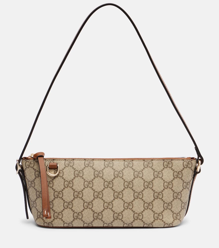 Gucci Gg Emblem Mini Shoulder Bag In Sand