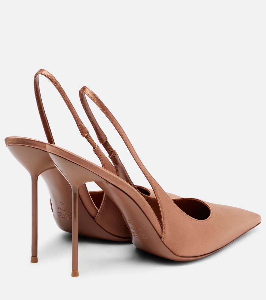 Paris Texas Lidia 105 Satin Slingback Pumps In Multi