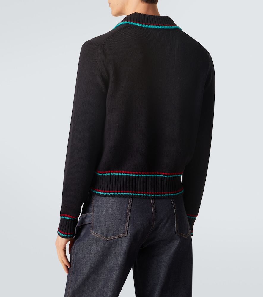  Jw Anderson Jw Anderson Polopullover Aus Baumwolle, Kaschmir Und Wolle 