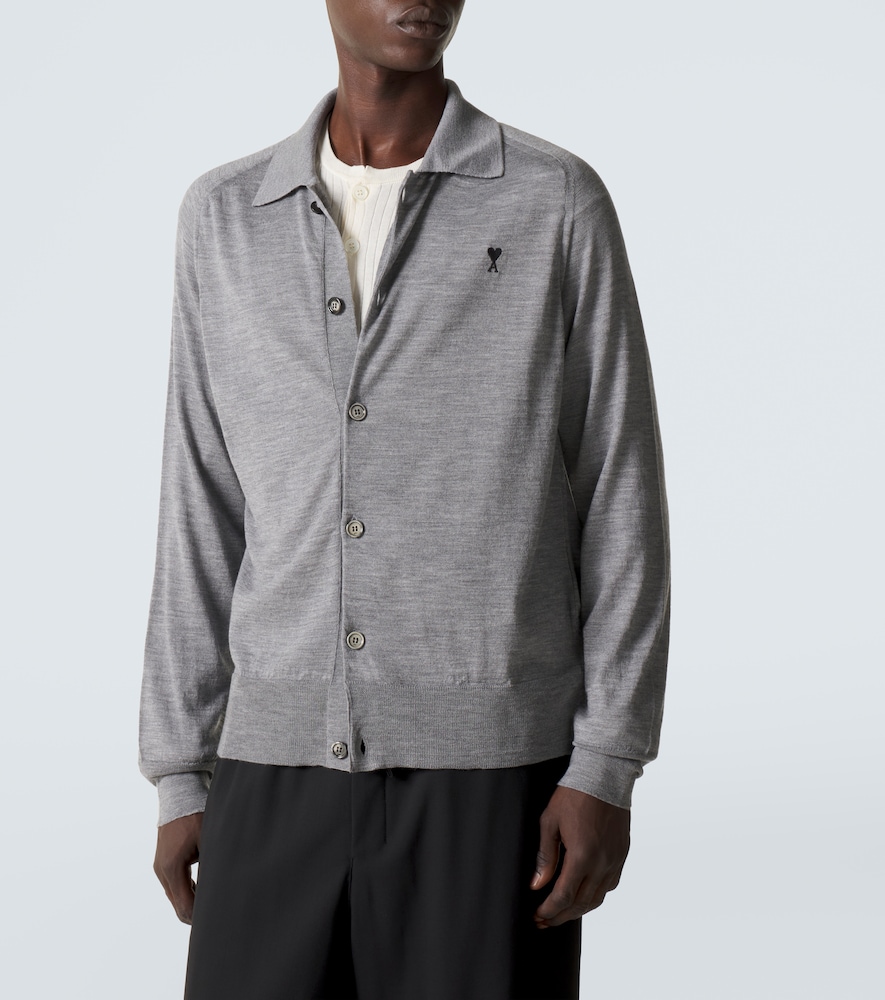  Ami Paris Ami Paris Cardigan Aus Wolle 