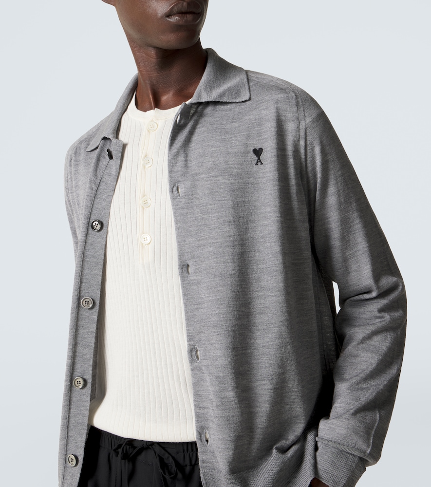  Ami Paris Ami Paris Cardigan Aus Wolle 