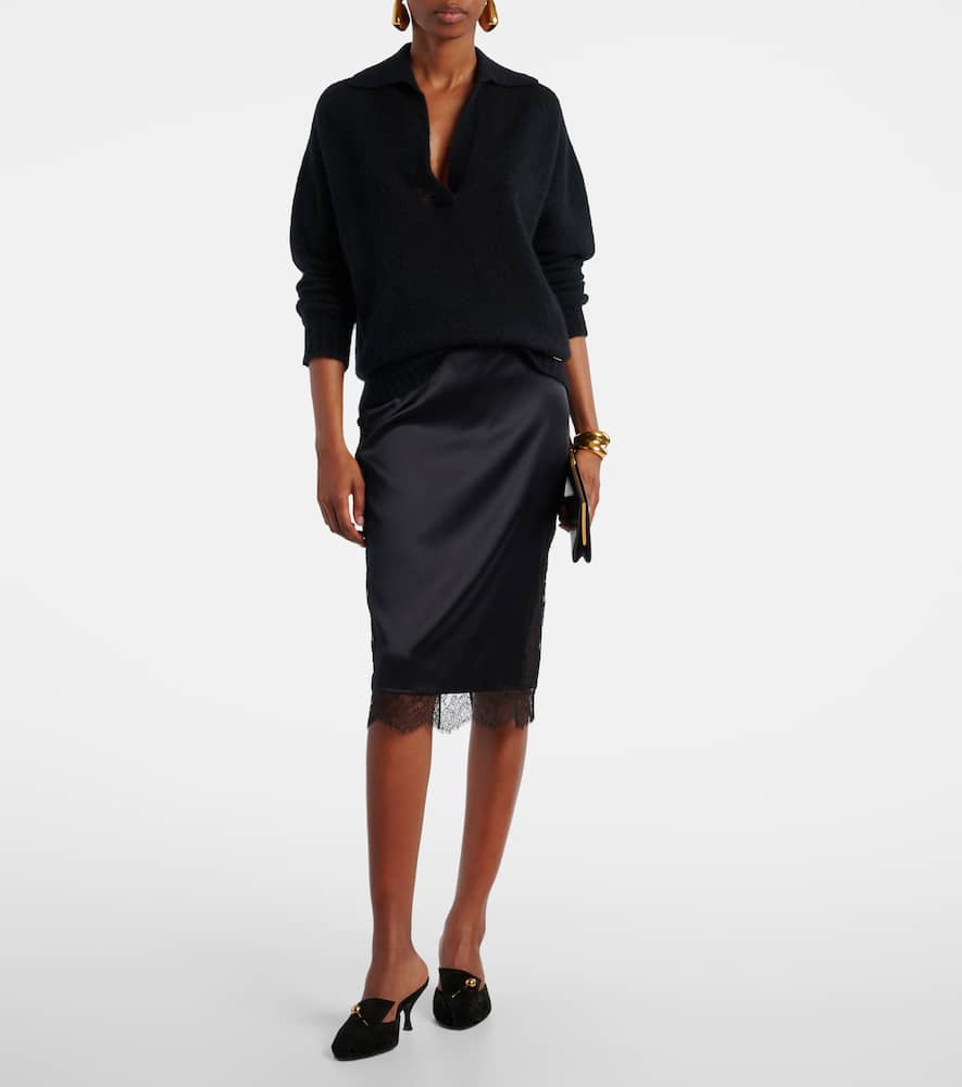Herbert Levine Aperitif 70 Suede Mules In Black