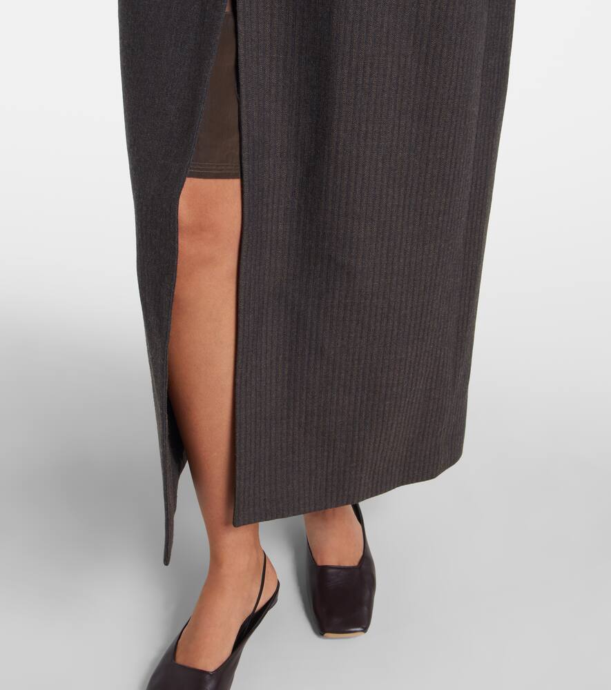 Calvin Klein Brooke Wool Coat In Brown