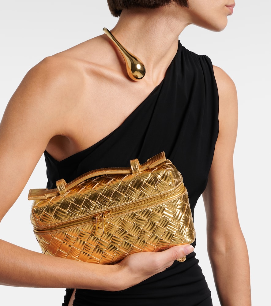 Bottega Veneta Bang Bang metallic leather vanity bag