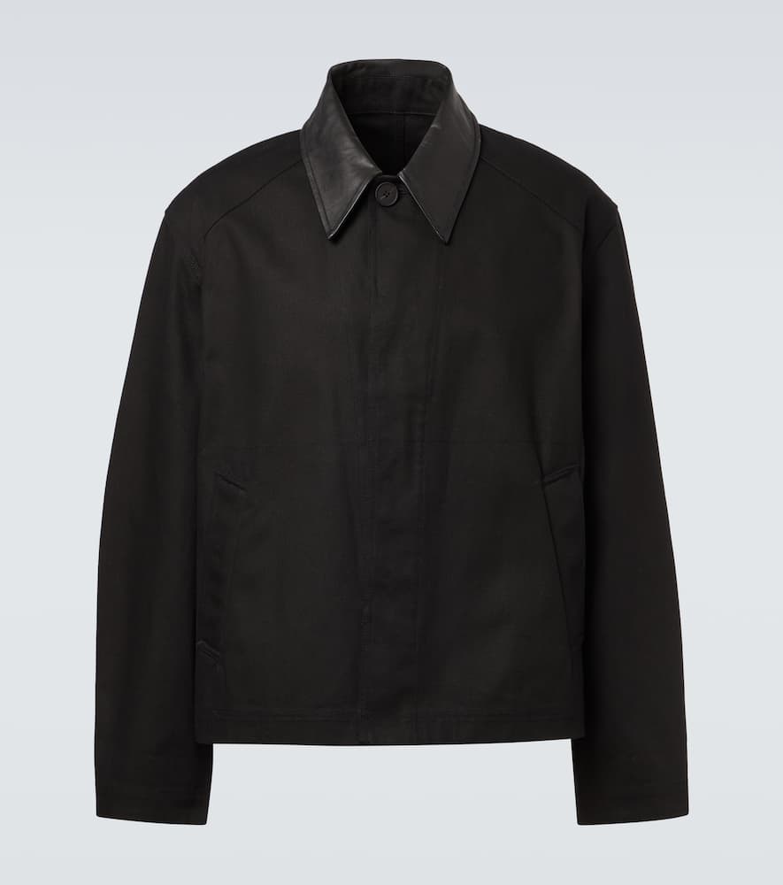 Studio Nicholson X Aaron Levine Dover Cotton Jacket In Black