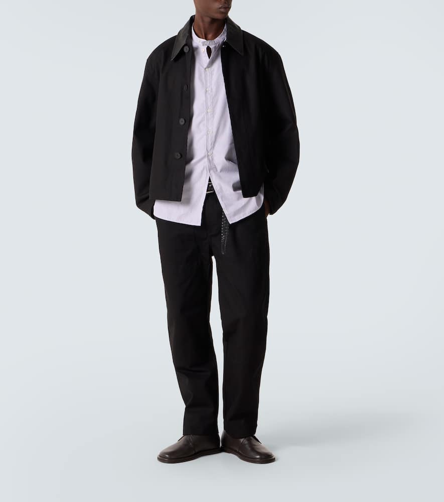 Studio Nicholson X Aaron Levine Dover Cotton Jacket In Black