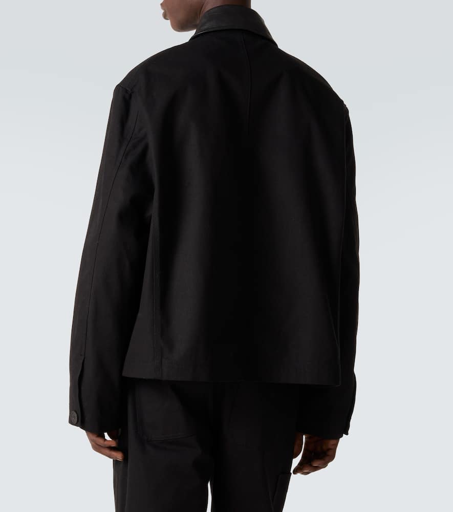 Studio Nicholson X Aaron Levine Dover Cotton Jacket In Black