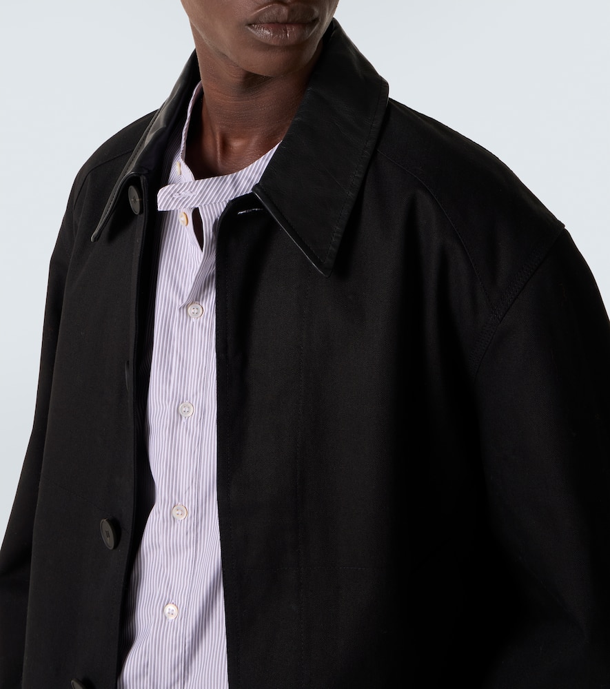 Studio Nicholson X Aaron Levine Dover Cotton Jacket In Black
