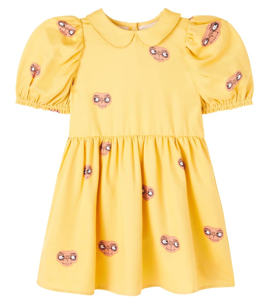 Mini Rodini X E. T. Printed Dress In Yellow