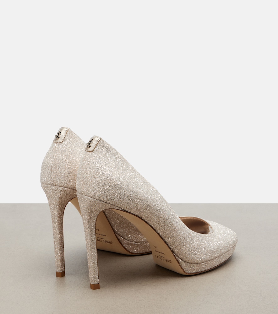 Jimmy Choo Jimmy Choo Riya Glitter Pumps 