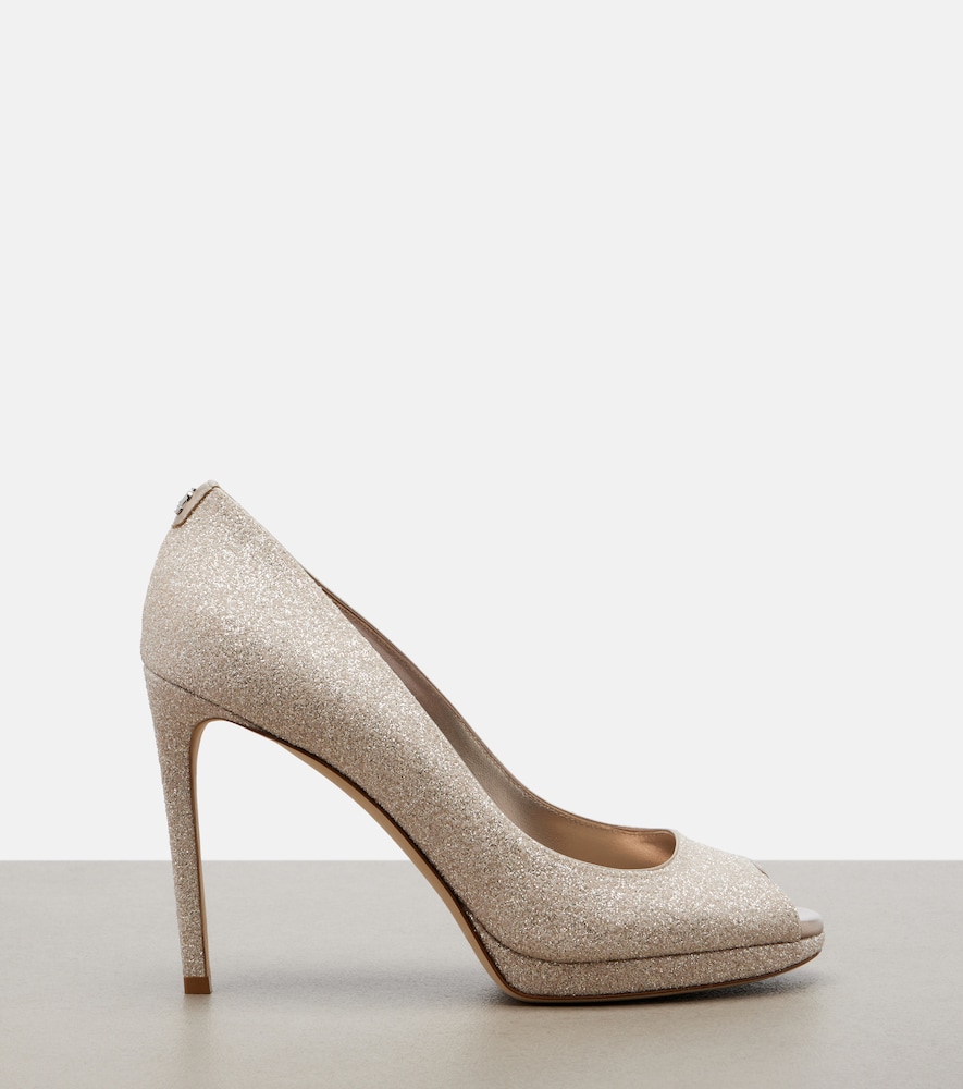  Jimmy Choo Jimmy Choo Riya Glitter Pumps 