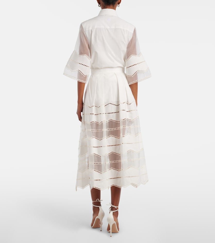  Elie Saab Elie Saab Midirock Aus Baumwolle Mit Organza 