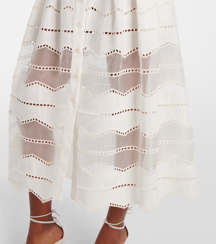  Elie Saab Elie Saab Midirock Aus Baumwolle Mit Organza 