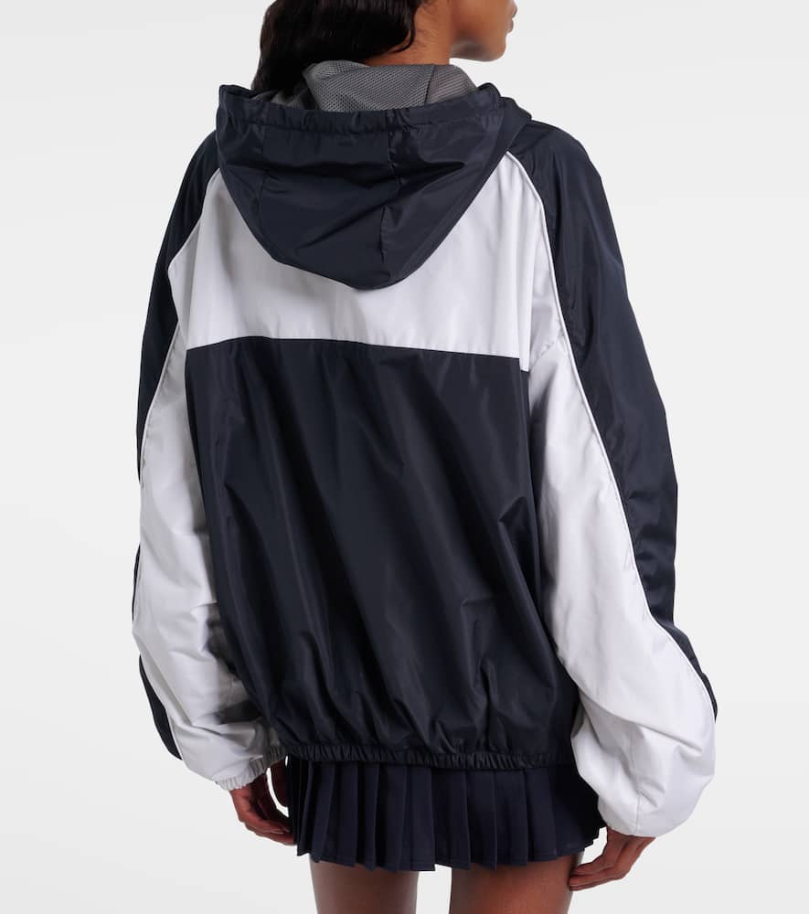 Miu Miu X New Balance Poplin Track Jacket In Blue
