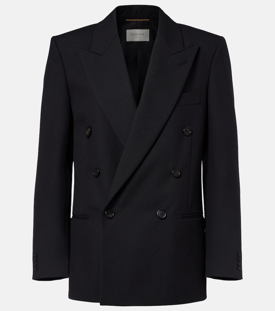 Saint Laurent Double-breasted wool blazer