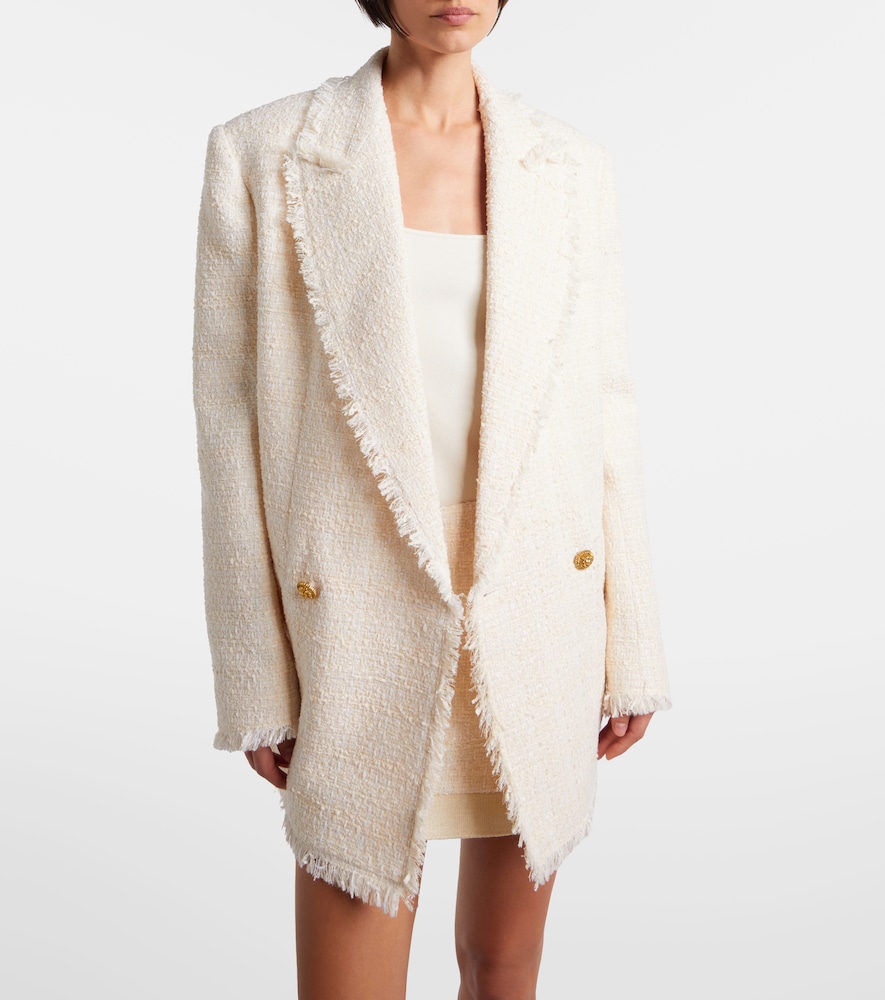 Balmain Double-breasted tweed jacket