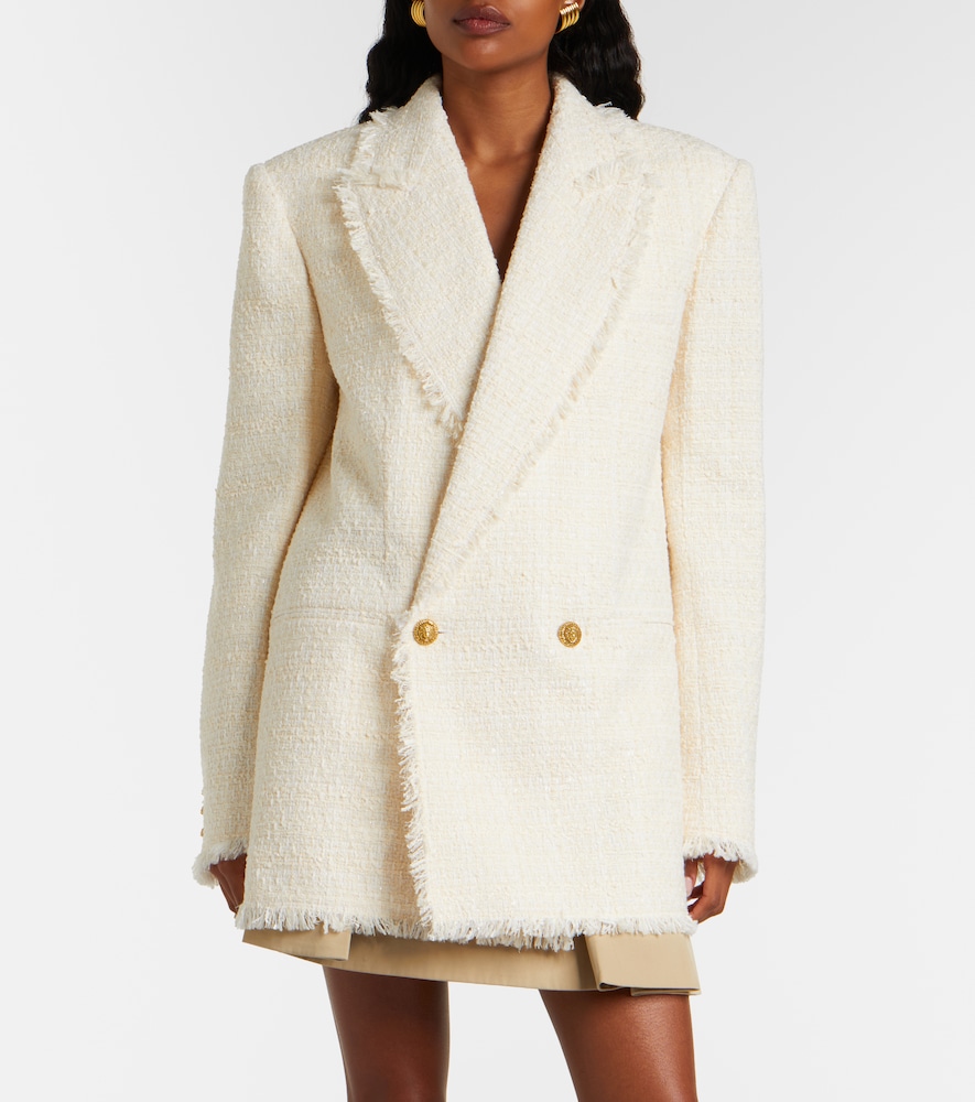  Balmain Balmain Double-breasted Tweed Jacket 