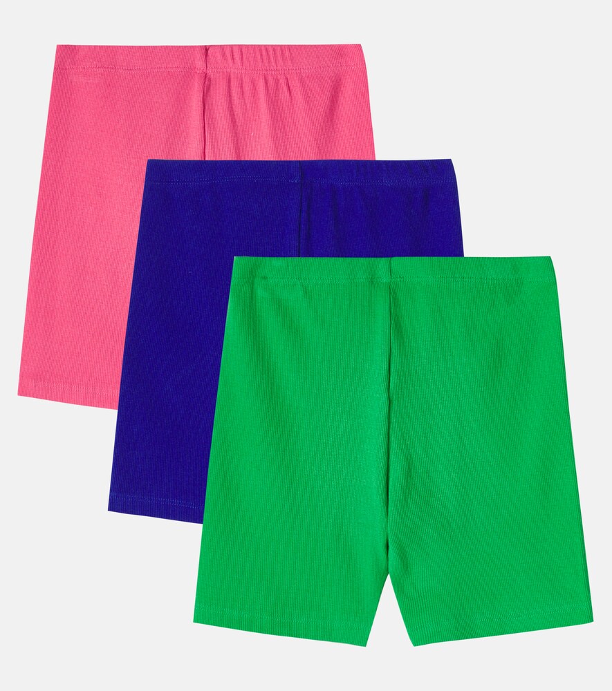  Mini Rodini Mini Rodini Set Aus Drei Shorts Aus Rippstrick 