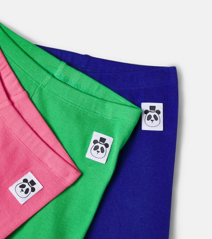  Mini Rodini Mini Rodini Set Aus Drei Shorts Aus Rippstrick 